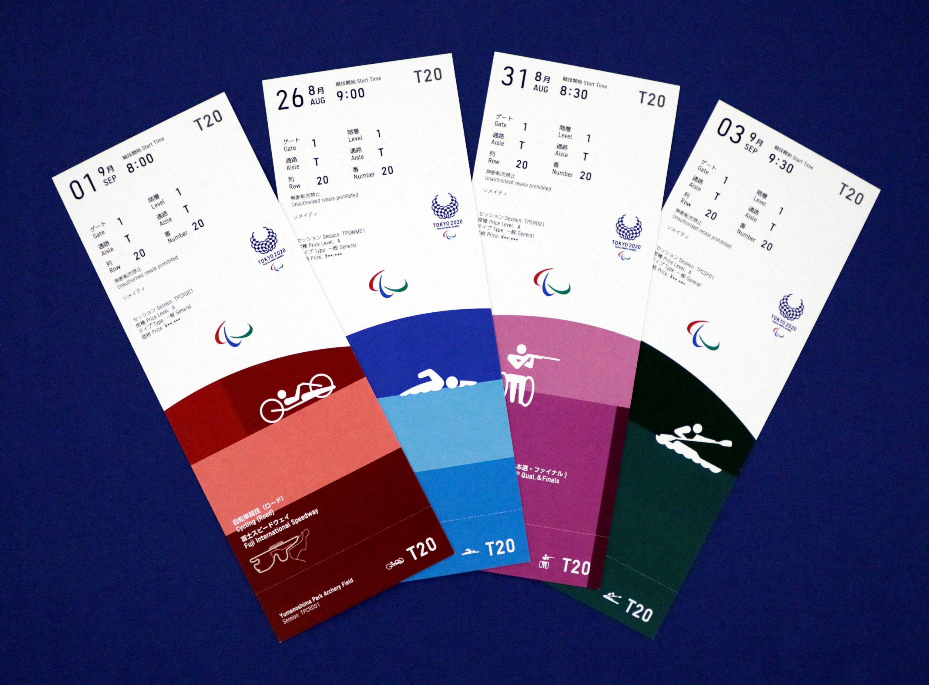 Tokyo 2020 Paralympic Ticket Designs Unveiled